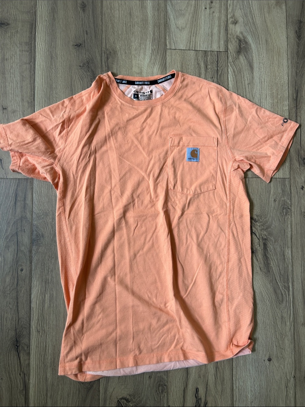 Carhartt Short-Sleeve Pocket Tees in Red, Blue & Orange (3-Pack) - Picture 2 of 4